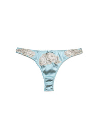 Juliet Lace Thong- Frosted Mint-flat