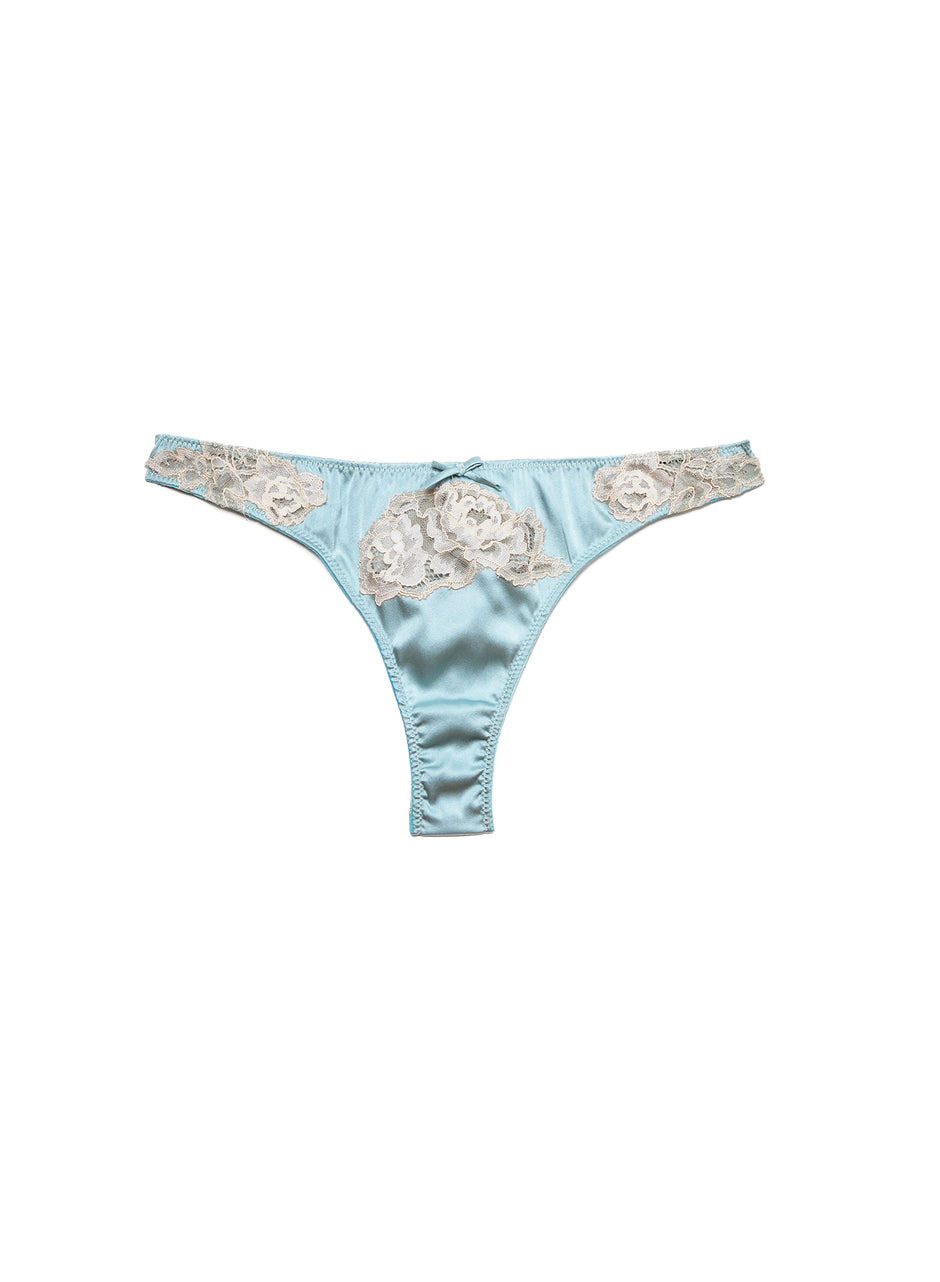 Frosted mint - Juliet Lace Thong | Fleur du Mal