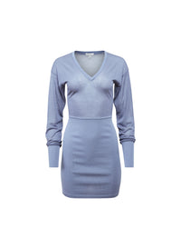 Kate Mini Dress in charcoal blue