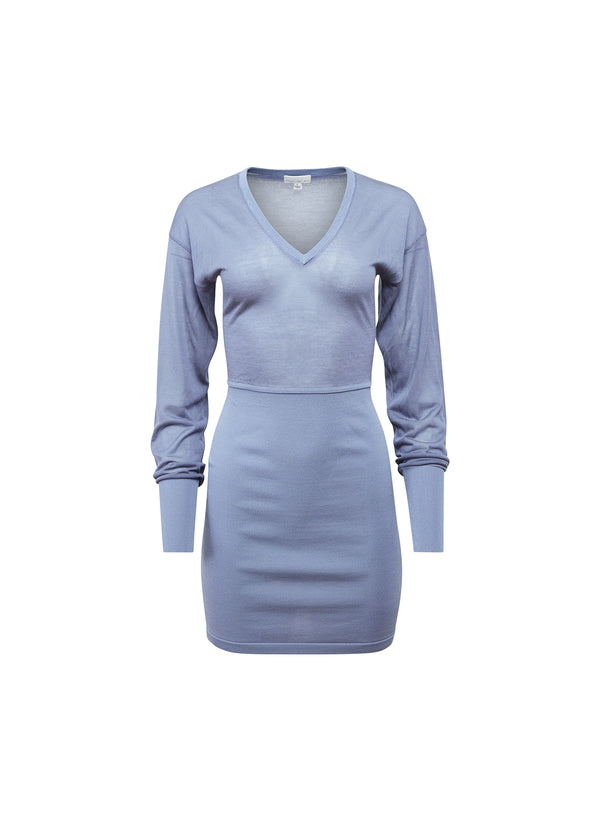 Charcoal blue - Kate Mini Dress | Fleur du Mal