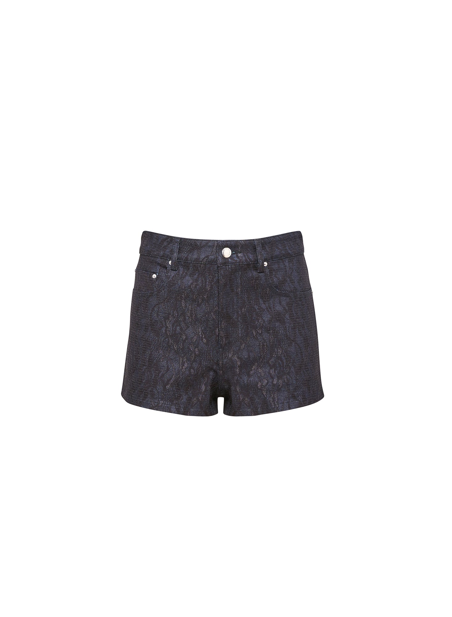 Lace Denim Short-Fleur du Mal-flat