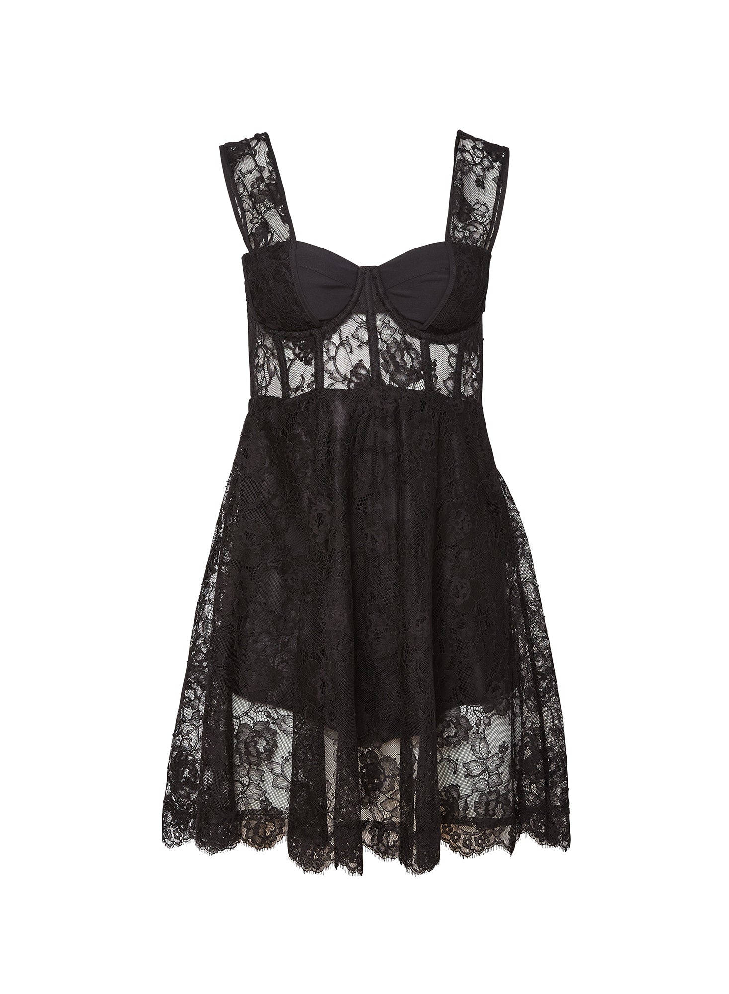 Lace Flared Dress