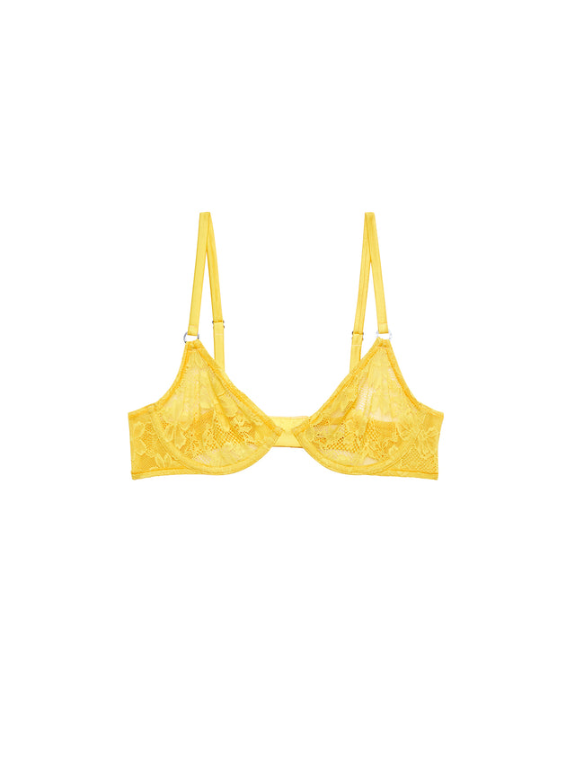Lemon - Le Stretch Lace Demi Bra | Fleur du Mal
