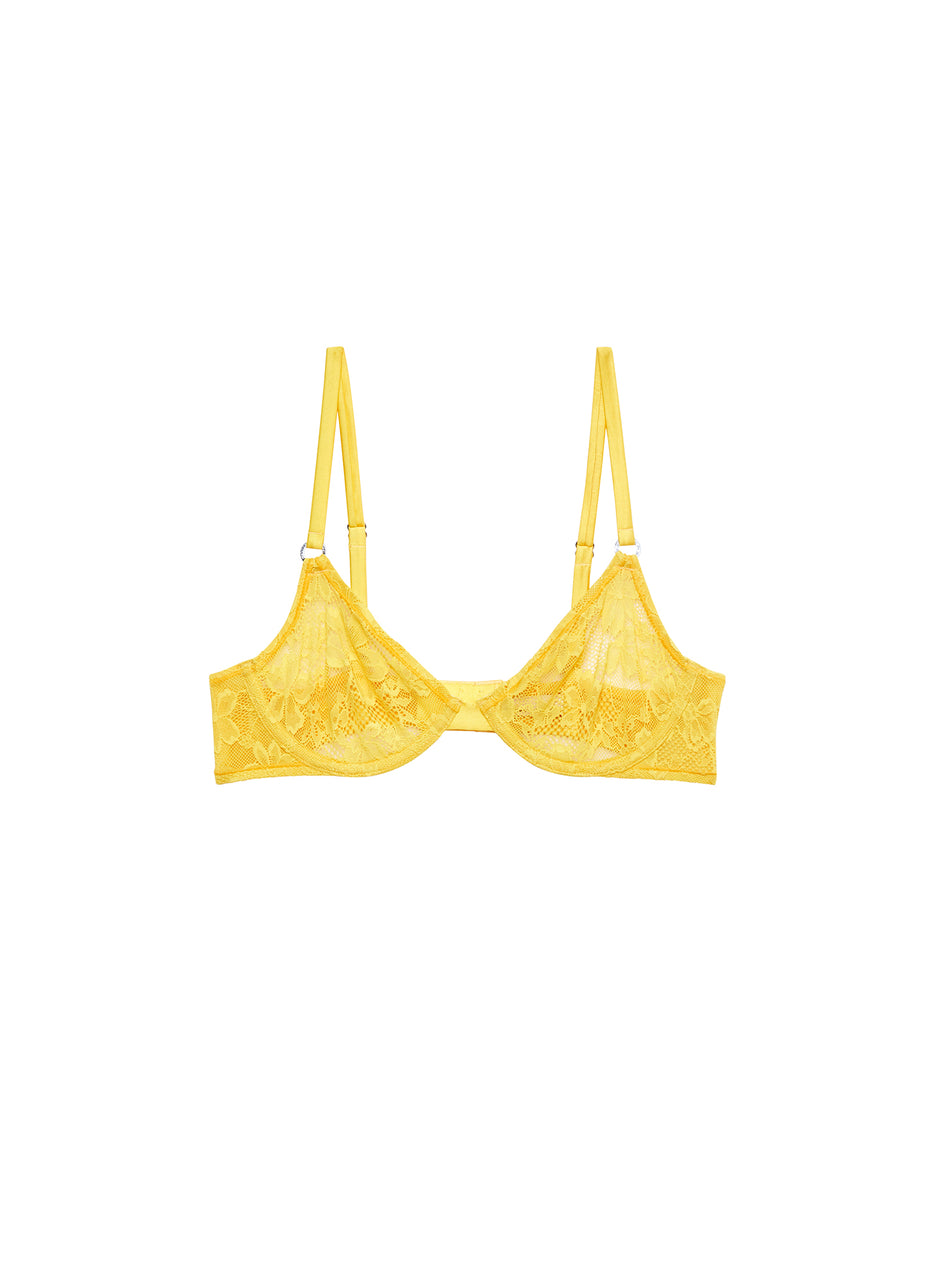 Lemon - Le Stretch Lace Demi Bra | Fleur du Mal