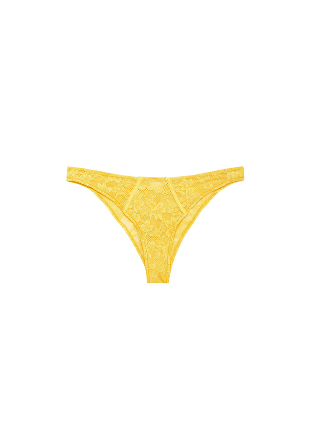 Lemon - Le Stretch Lace Cheeky | Fleur du Mal