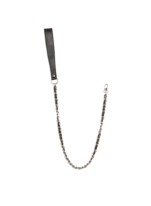 Leather Collar with Detachable Lead-black | Fleur du Mal