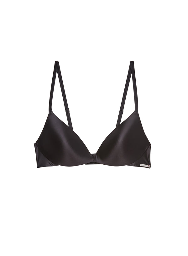 Black - Le Gloss Wireless Push Up Bra | Fleur du Mal