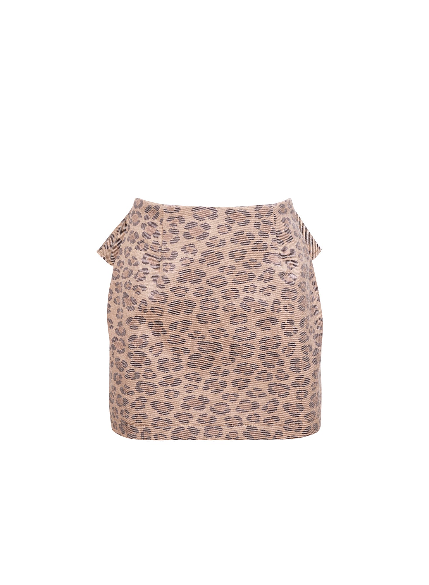 Leopard Twill Mini Skirt- fleur du mal