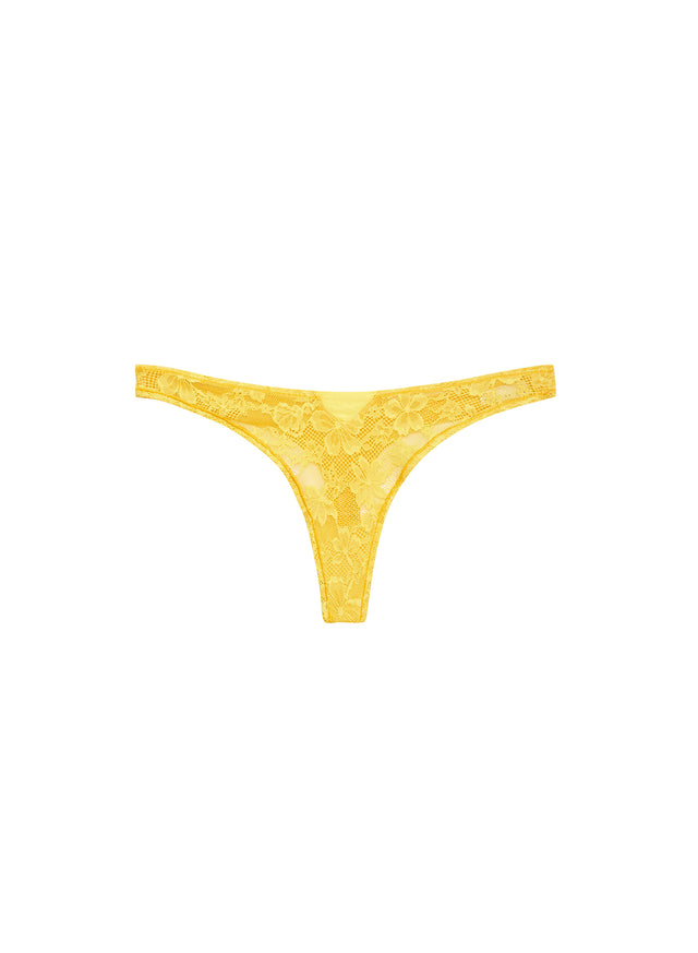 Lemon - Le Stretch Lace Thong | Fleur du Mal