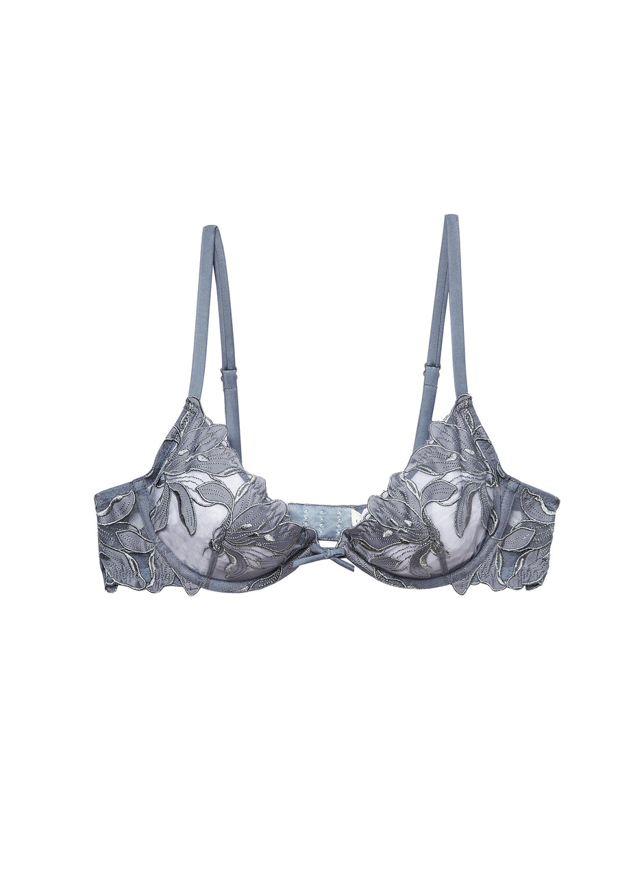 Mr. grey - Lily Embroidery Plunge Demi Bra | Fleur du Mal