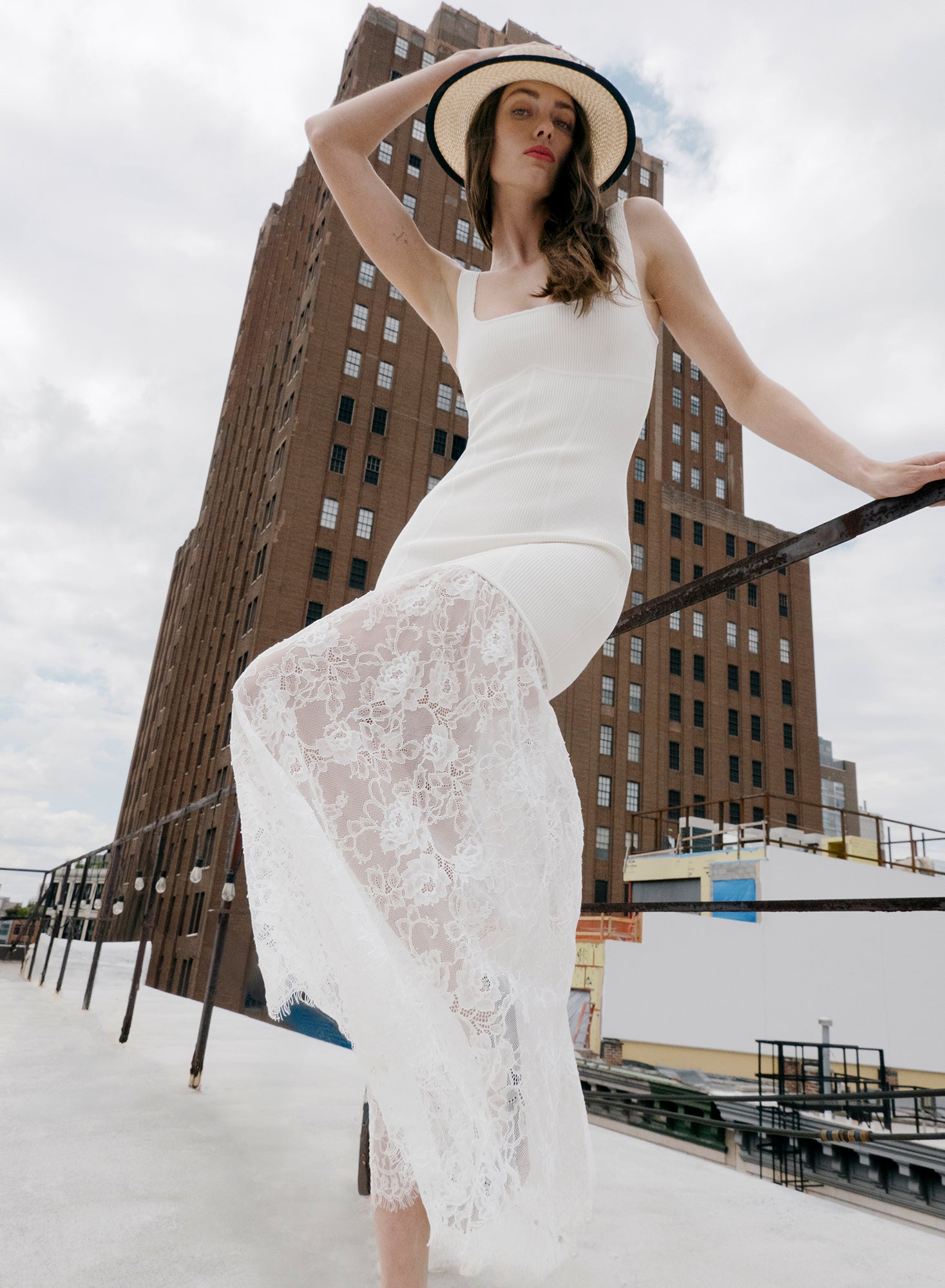 Jolie Dress-white-fleur du mal-Campaign