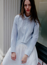 Poplin cropped shirt Campaign