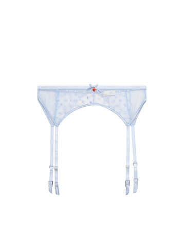 Forget me not - Love Lock Embroidery Garter Belt | Fleur du Mal