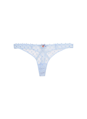 Forget me not - Love Lock Embroidery Thong | Fleur du Mal