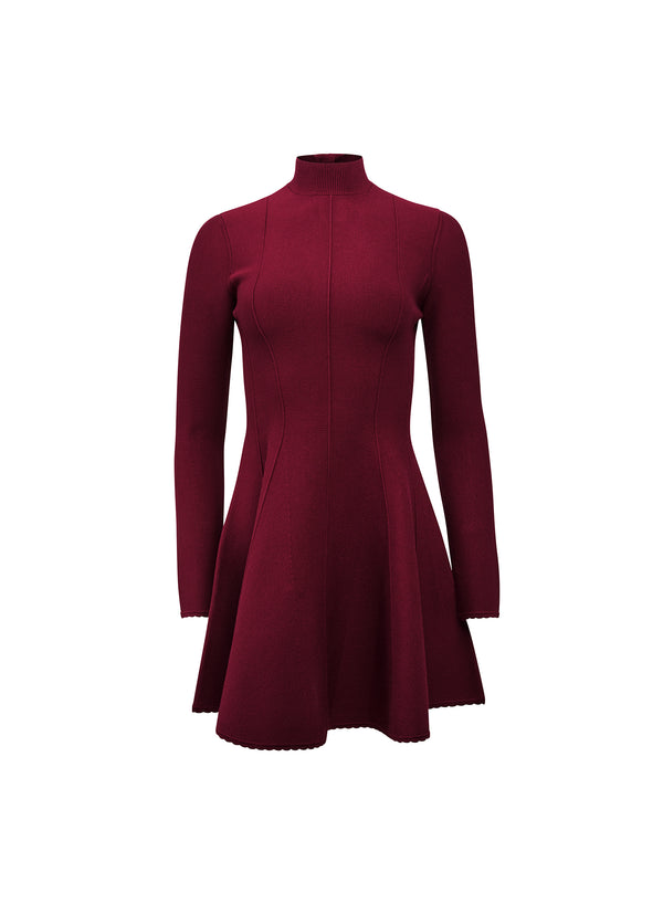 slim fit dress slacks Knit Long Sleeve Corset Dress main image 0