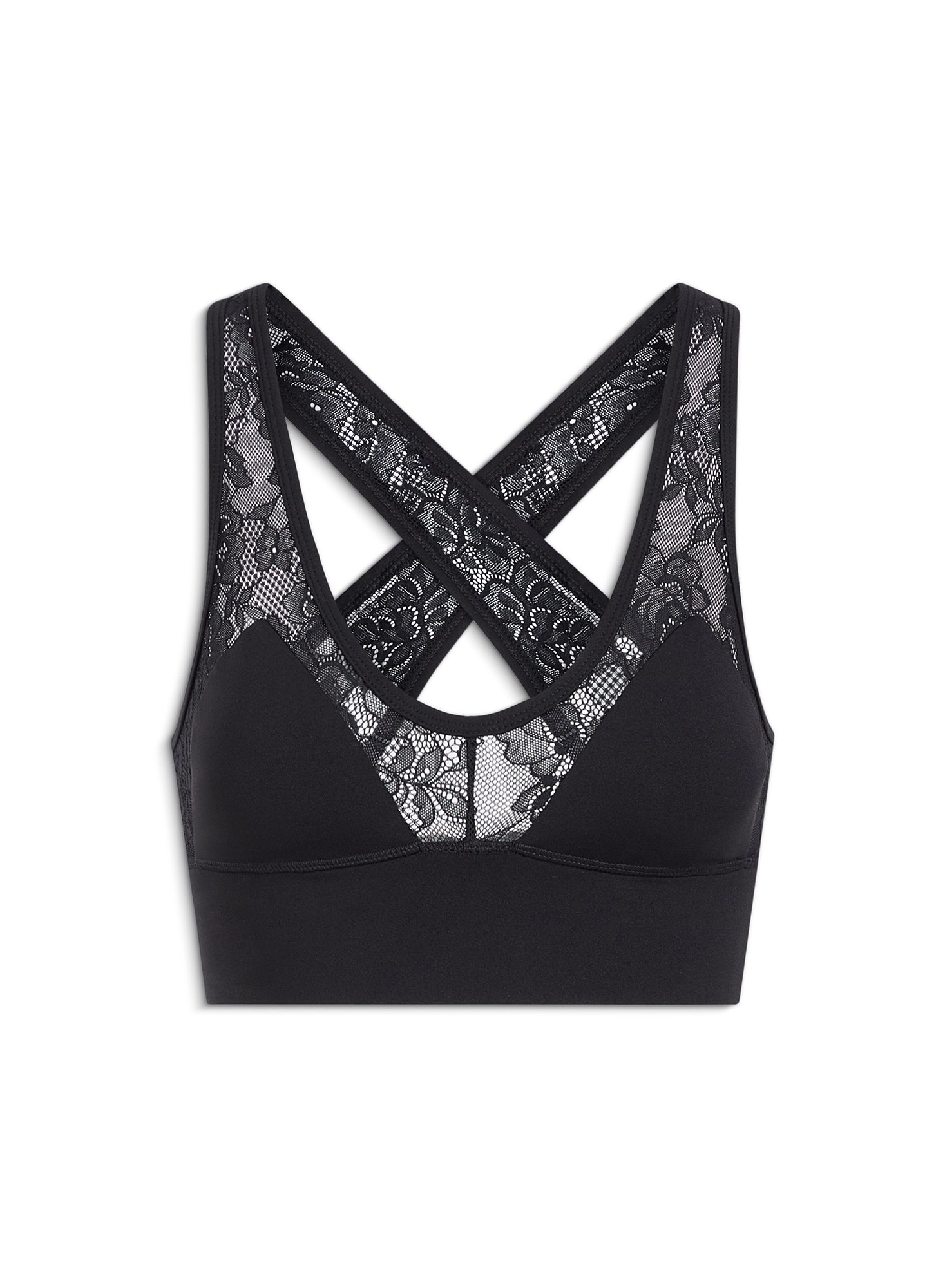 Sculpt Molded Sports Bra- black- fleur du mal