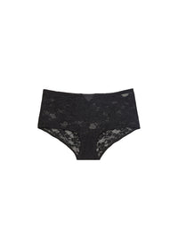 Le Stretch Lace Boyshort-black- Fleur du Mal-flat