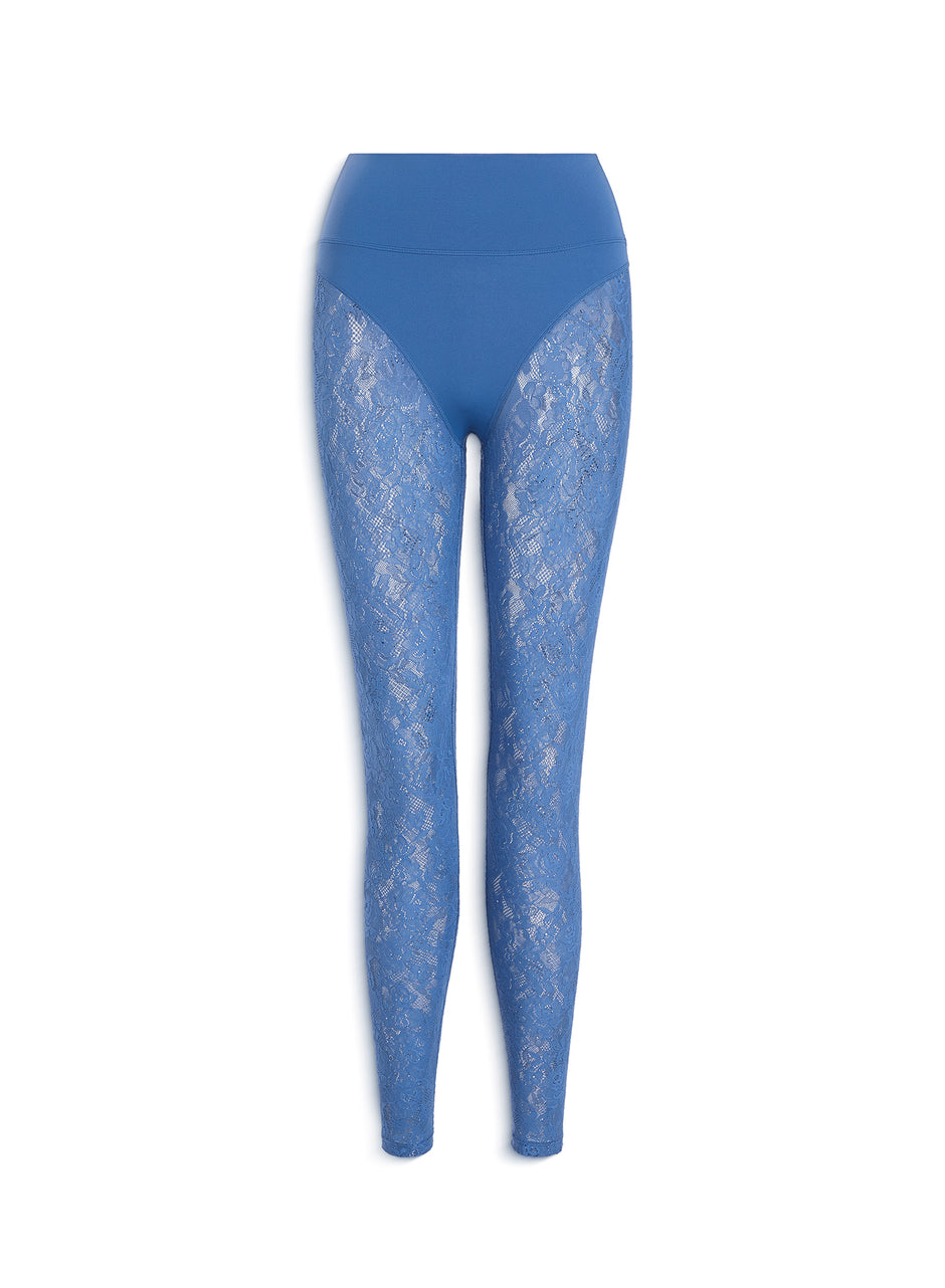 Storm blue - Le Stretch Lace Legging | Fleur du Mal