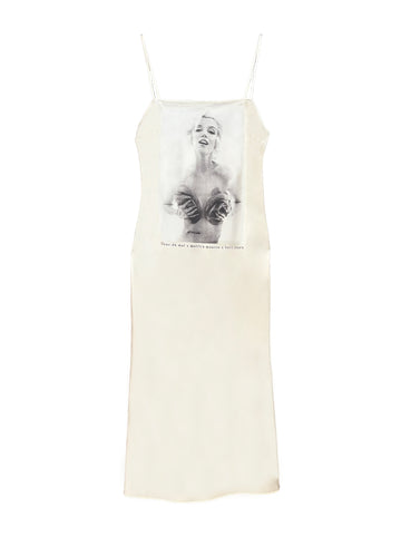 Blush bombshell - Marilyn Printed Midi Slip | Fleur du Mal