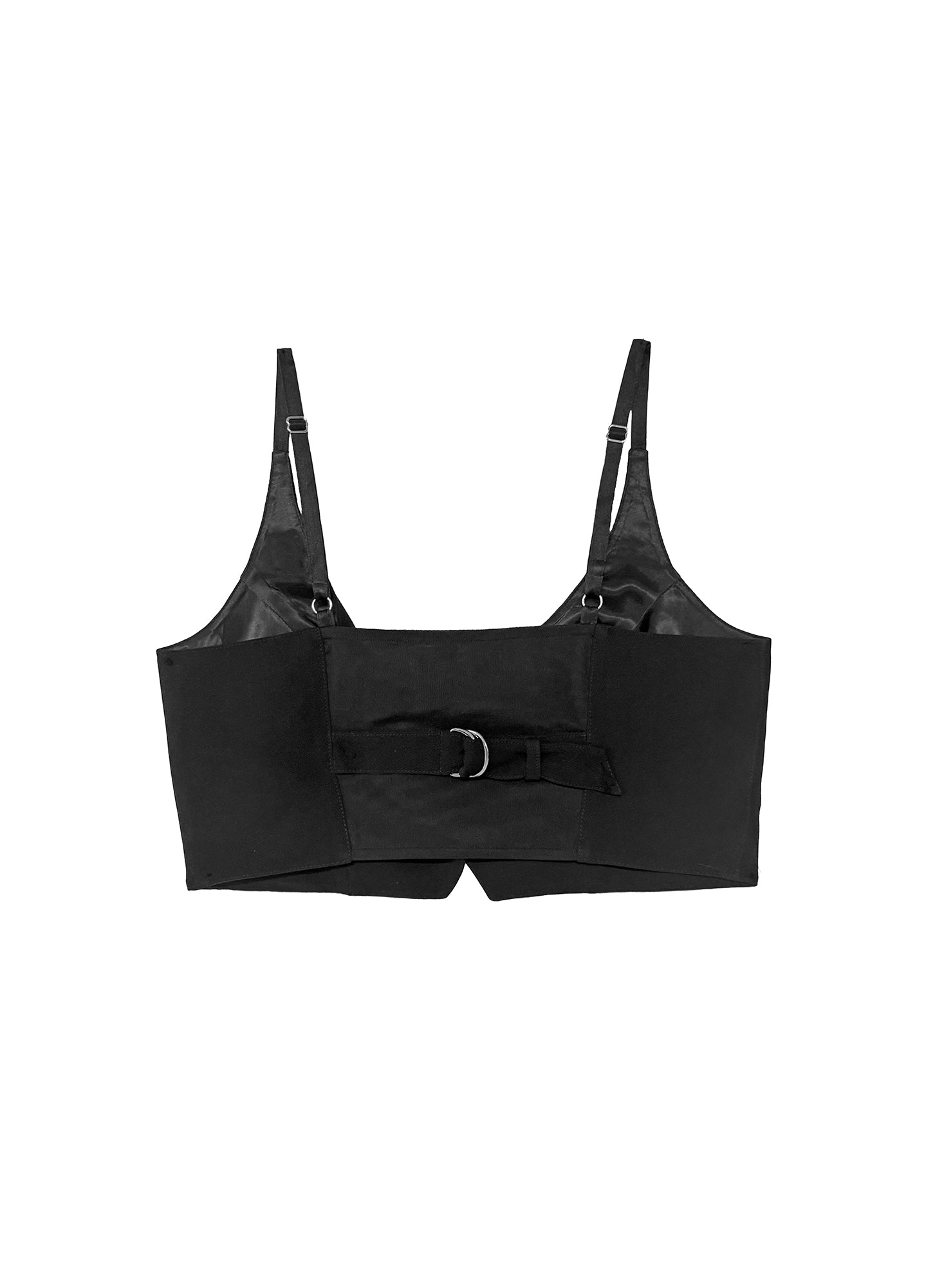 Maxwell Cropped Vest in black