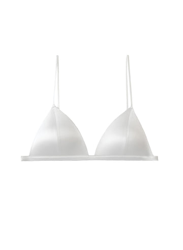 Ivory - Molded Luxe Triangle Bra | Fleur du Mal