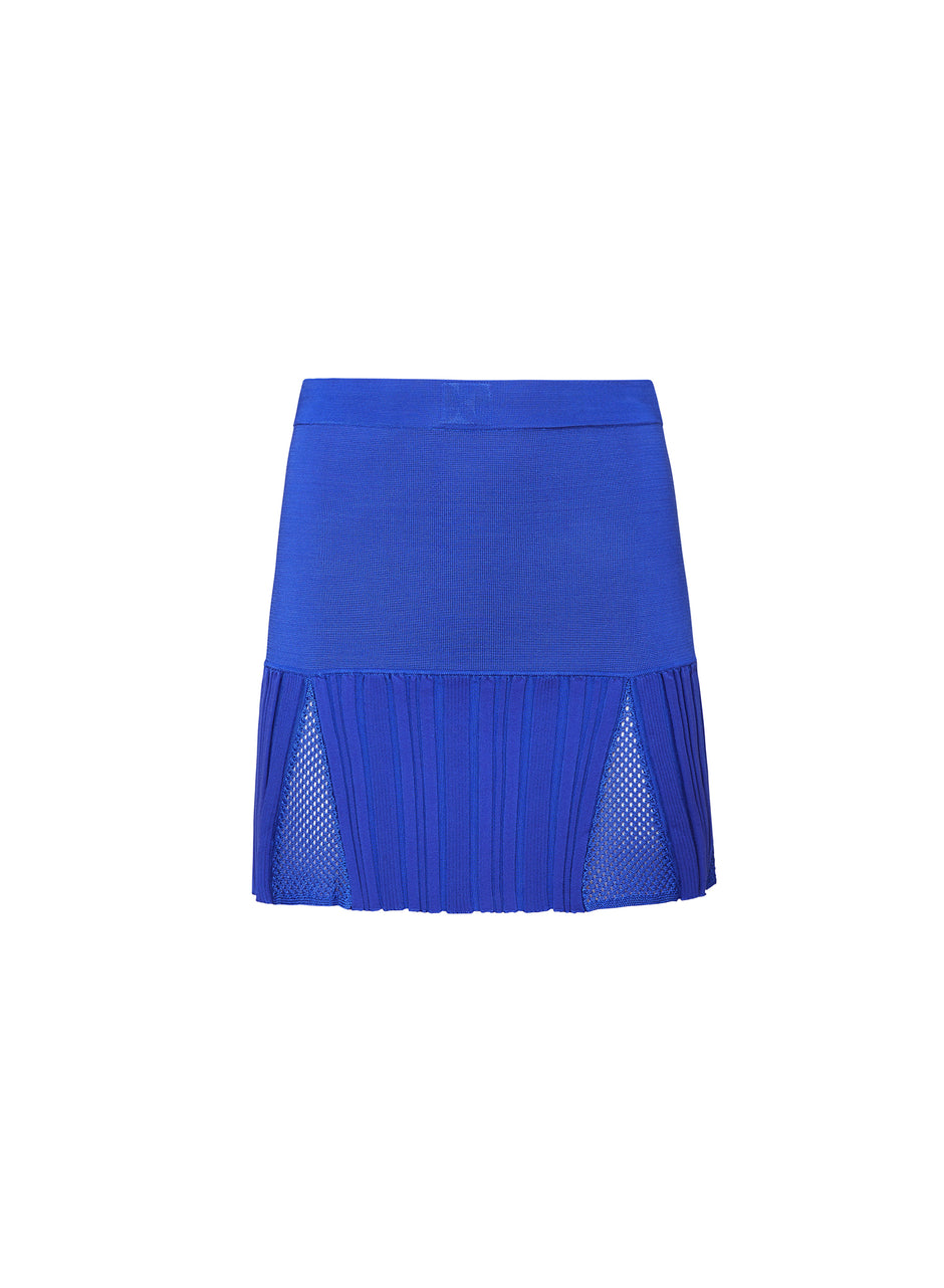 Hydrangea - Rib &amp; Crochet Knit Skirt | Fleur du Mal