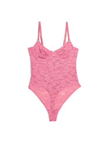 Pink cadillac - Le Stretch Lace Bodysuit | Fleur du Mal