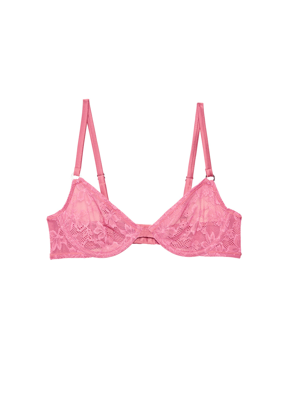 Pink cadillac - Le Stretch Lace Demi Bra | Fleur du Mal