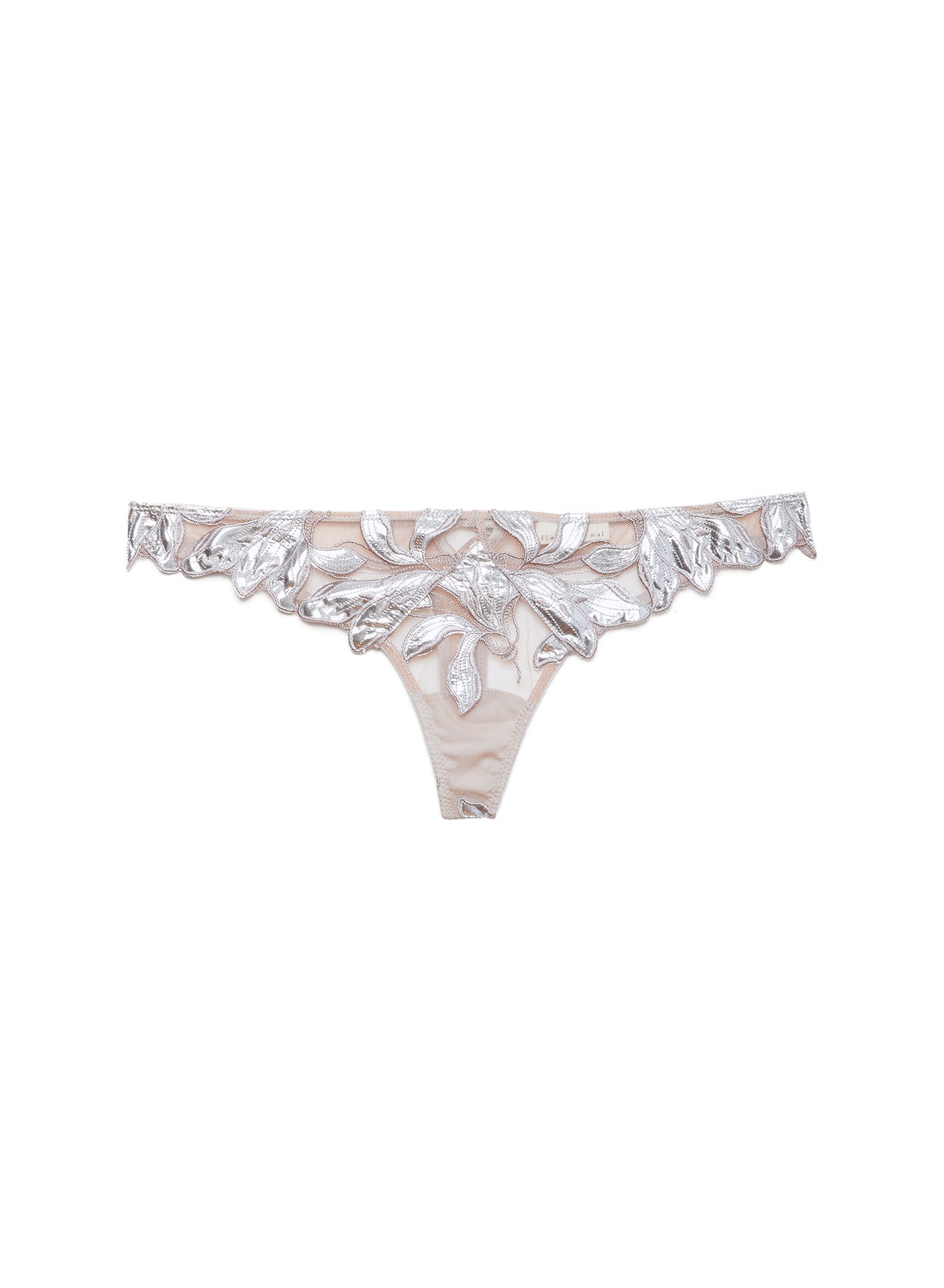 Lily Embroidery Hipster Thong
