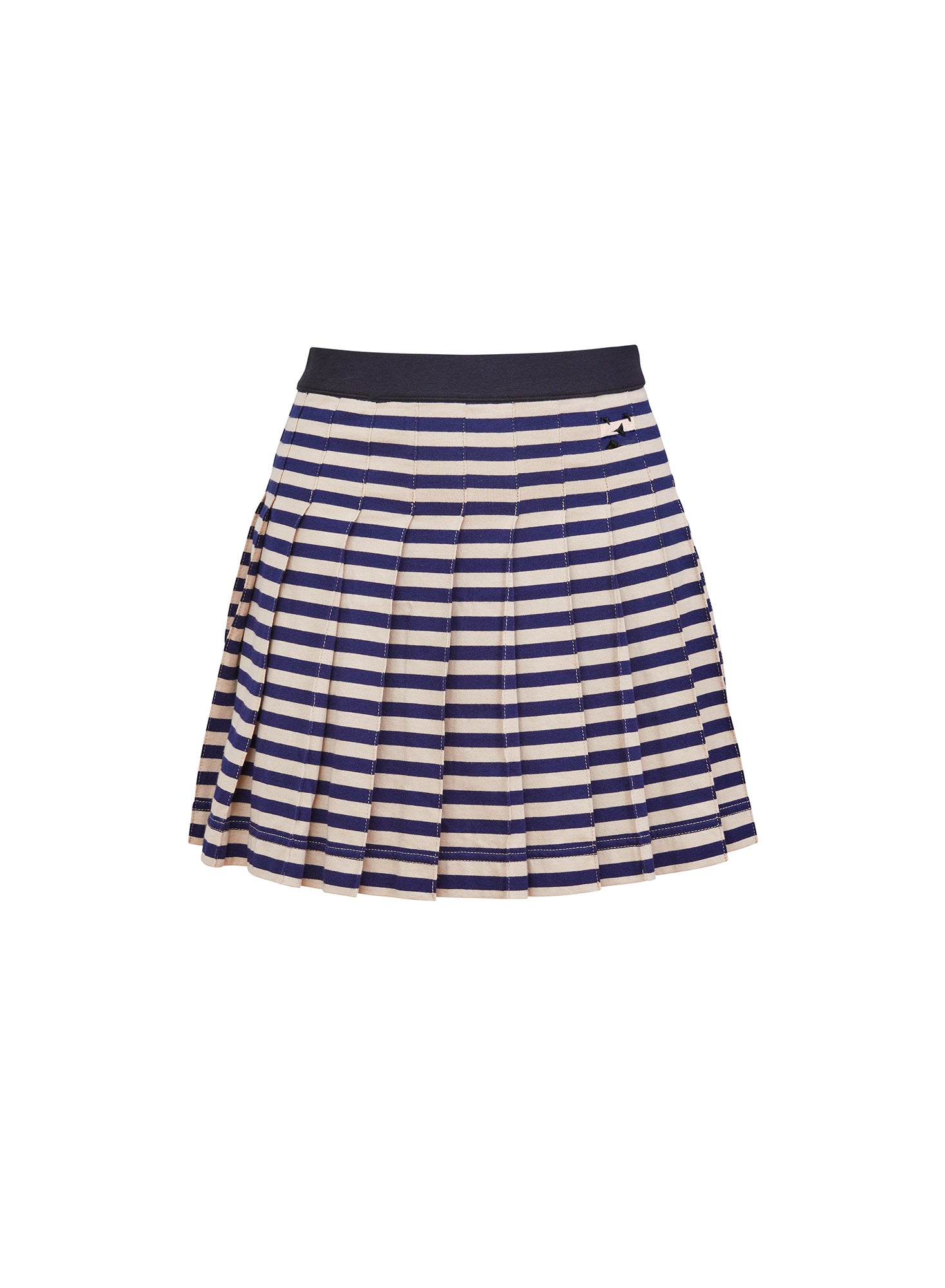 Ivy League Pleated Skirt- stripes-Fleur du Mal