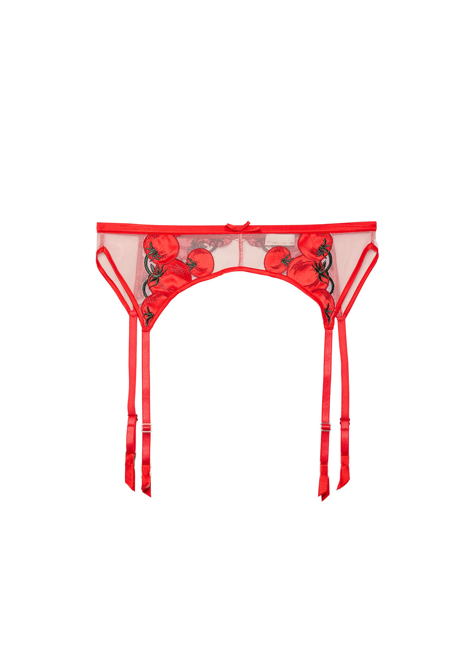 Sauce - Pomodoro Embroidery Garter Belt | Fleur du Mal