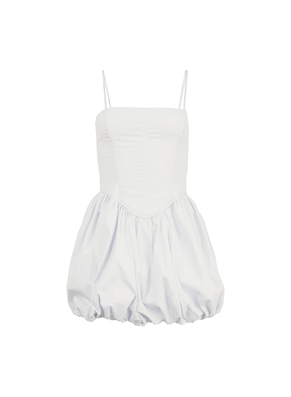 White - Poplin Bubble Dress | Fleur du Mal