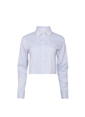 East hampton stripe - Poplin Button Down Shirt | Fleur du Mal
