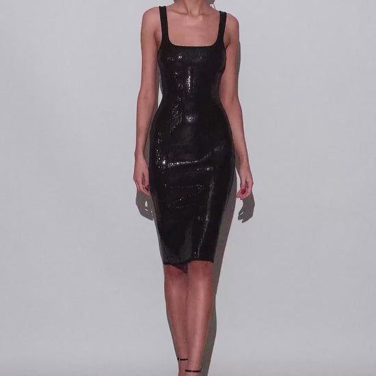 Video- Sequin Midi Dress