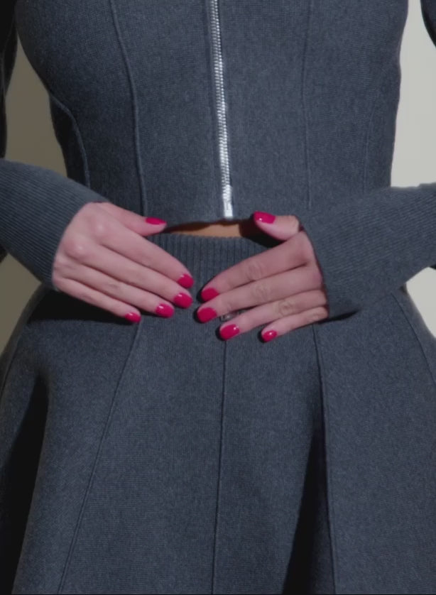 Video- grey skirt 