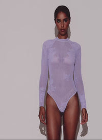 Lace Pointelle Long Sleeve Bodysuit