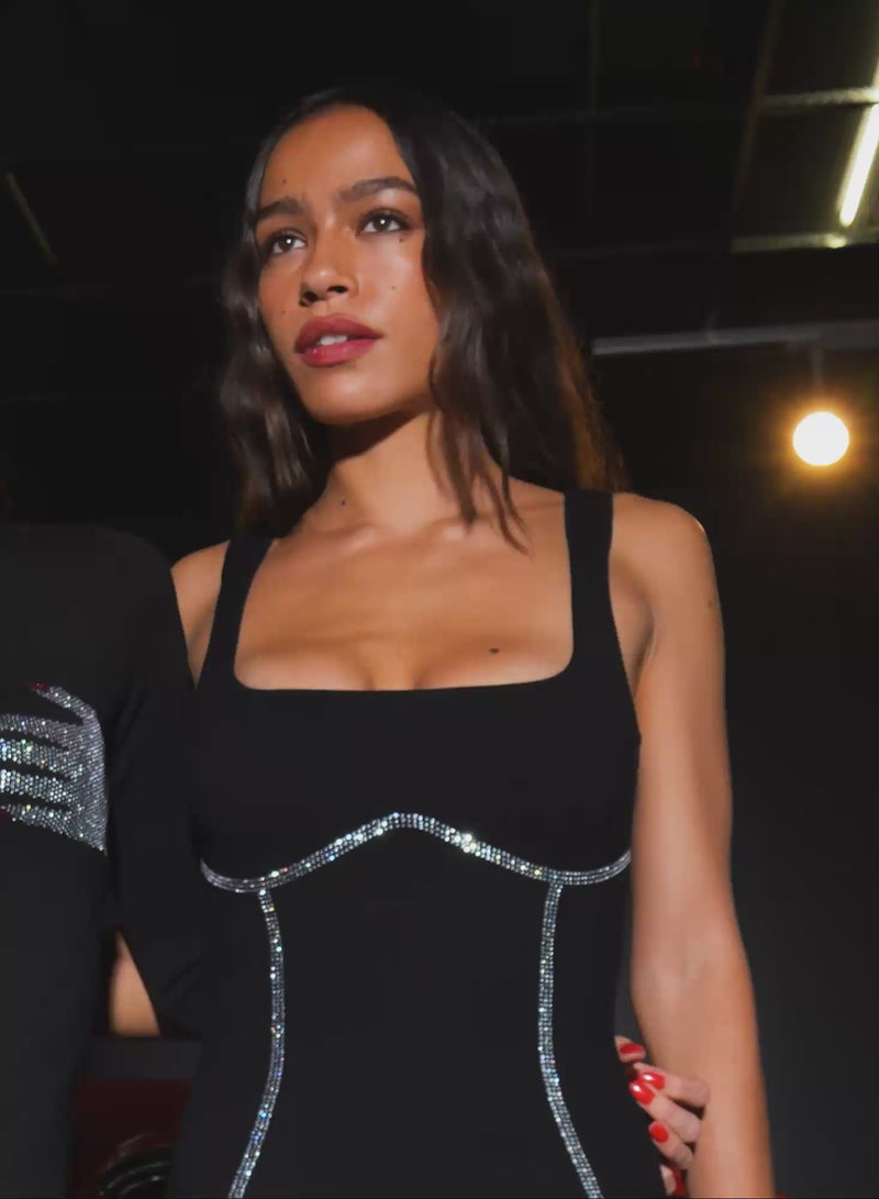 Hotfix Corset Dress-Video