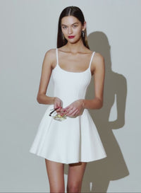 Ivory Flared Corset Dress