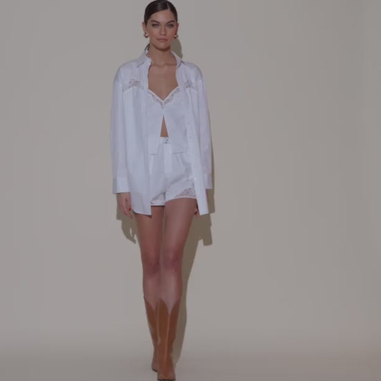 video- Poplin Shirt Dress