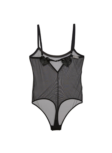 Black - Queen of Hearts Bodysuit | Fleur du Mal