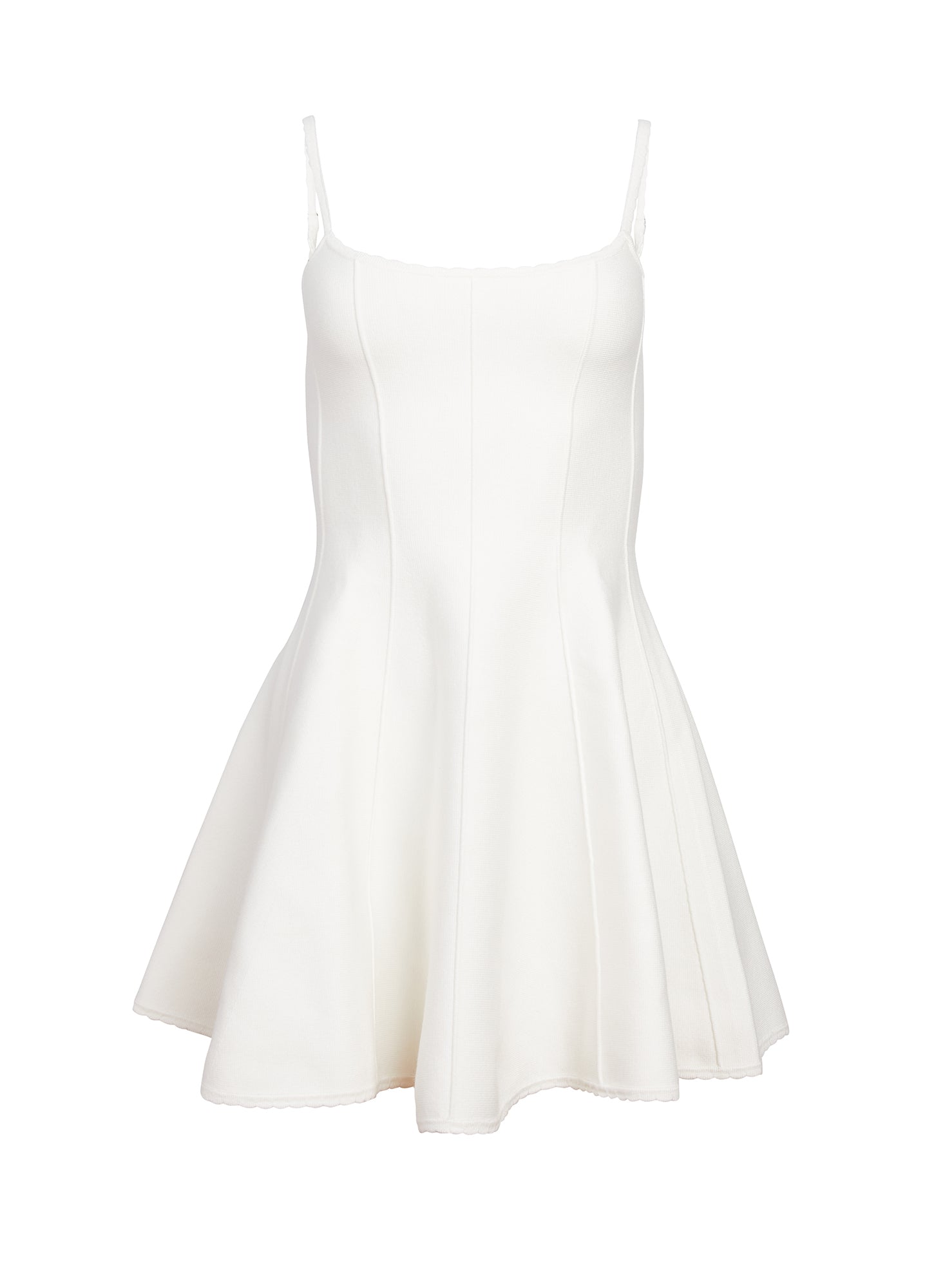 Flared Corset Dress-ivory-flat