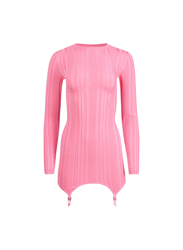 Pink cadillac - Rib Garter Dress | Fleur du Mal