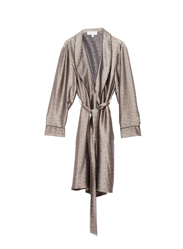 Shroom - Men's Silk Jacquard Robe | Fleur du Mal