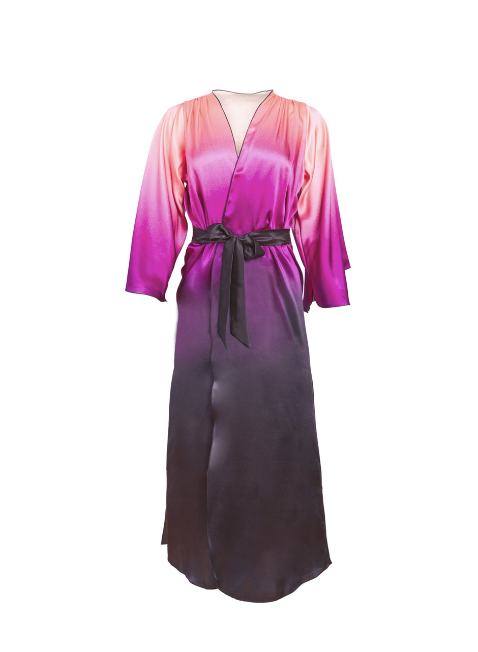 Ombre print - Long Angel Sleeve Robe | Fleur du Mal