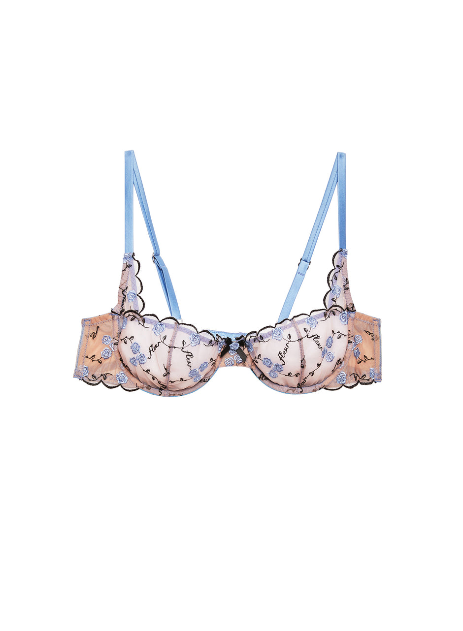 Ciel - Rose &amp; Vine Embroidery Balconette | Fleur du Mal