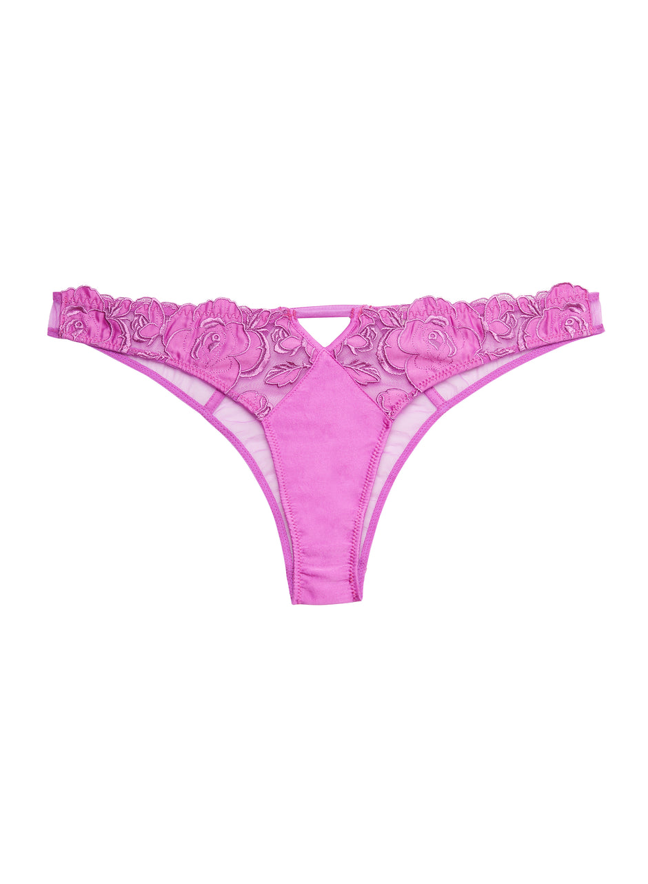 Pink iris - Rose Logo Embroidery Cheeky | Fleur du Mal