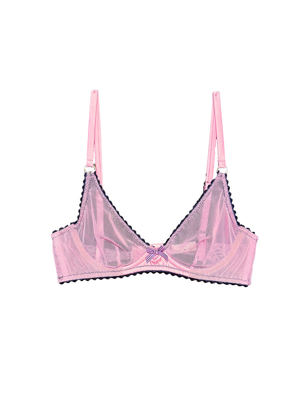 34f in fish net Bisou Sabrina Mini Fishnet Demi Bra