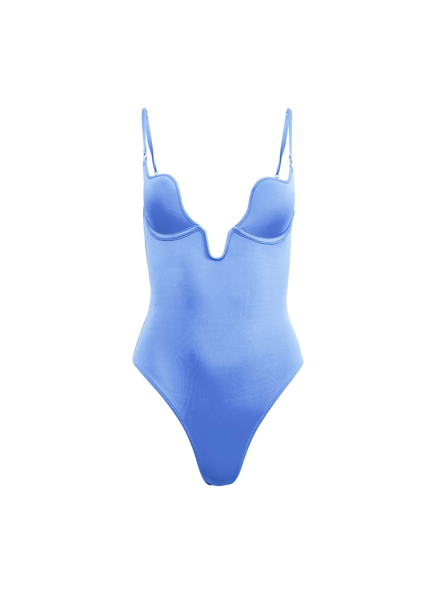 Seduce U Plunge One Piece- Blue- Flat- Fleur du Mal