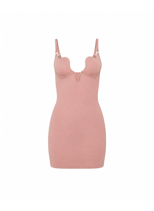 Tan - Seduce U-Plunge Mini Slip | Fleur du Mal