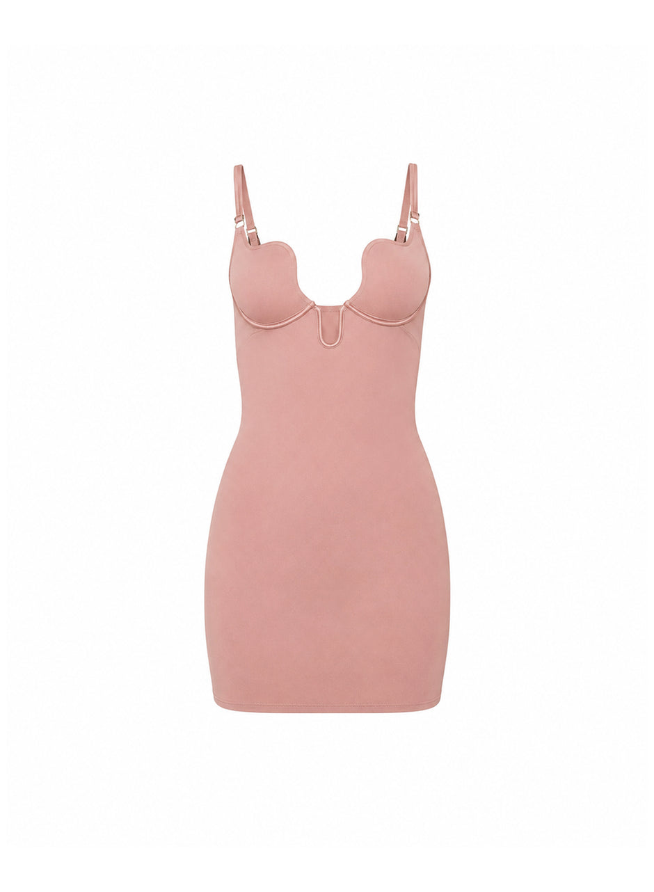 Tan - Seduce U-Plunge Mini Slip | Fleur du Mal